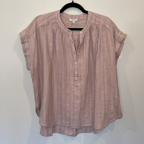 SPLENDID Priya Button Down Top in Pink Lotus NWT - Picture 3 of 8